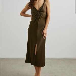 Rails
Viviana Dress in Dark Moss Slip Dress